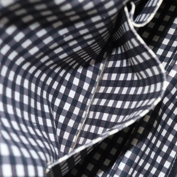 CHANEL Hand Bag Canvas Black CC Auth BD1200