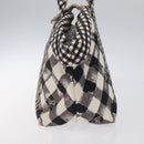 CHANEL Hand Bag Canvas Black CC Auth BD1200-5