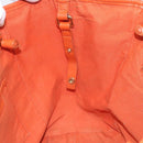 BURBERRY Nova Check Tote Bag PVC Leather Beige Orange gold Auth BD121-18