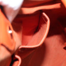 BURBERRY Nova Check Tote Bag PVC Leather Beige Orange gold Auth BD121-19