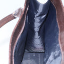 BURBERRY Nova Check Hand Bag Nylon Beige Silver Auth BD1216-18