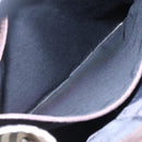 BURBERRY Nova Check Hand Bag Nylon Beige Silver Auth BD1216-12