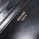CELINE Shoulder Bag Leather Black Auth BD1219-18