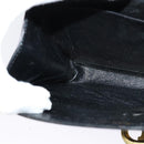 CELINE Shoulder Bag Leather Black Auth BD1219-20