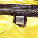 FENDI Shoulder Bag Wool Yellow Auth BD1221-10