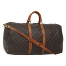 LOUIS VUITTON Monogram Keepall Bandouliere 55 Boston Bag M41414 LV Auth BD1228-1