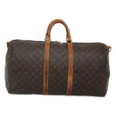 LOUIS VUITTON Monogram Keepall Bandouliere 55 Boston Bag M41414 LV Auth BD1228-2