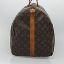 LOUIS VUITTON Monogram Keepall Bandouliere 55 Boston Bag M41414 LV Auth BD1228-3