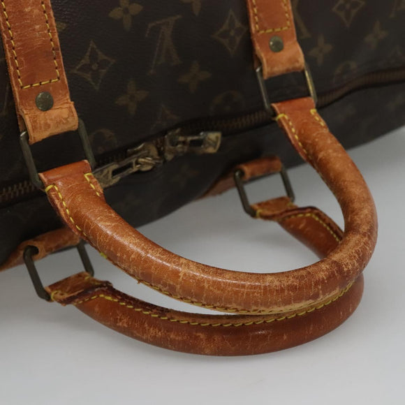LOUIS VUITTON Monogram Keepall Bandouliere 55 Boston Bag M41414 LV Auth BD1228