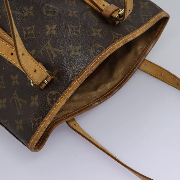 LOUIS VUITTON Monogram Bucket GM Shoulder Bag M42236 LV Auth BD1231