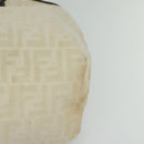 FENDI Zucca Canvas Tote Bag White Silver Auth BD1245-11