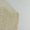 FENDI Zucca Canvas Tote Bag White Silver Auth BD1245-13