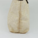 FENDI Zucca Canvas Tote Bag White Silver Auth BD1245-5
