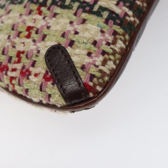 BURBERRY Shoulder Bag Wool Beige Auth BD1264