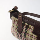 BURBERRY Shoulder Bag Wool Beige Auth BD1264-11