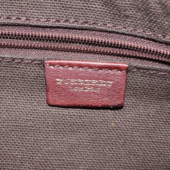 BURBERRY Shoulder Bag Wool Beige Auth BD1264