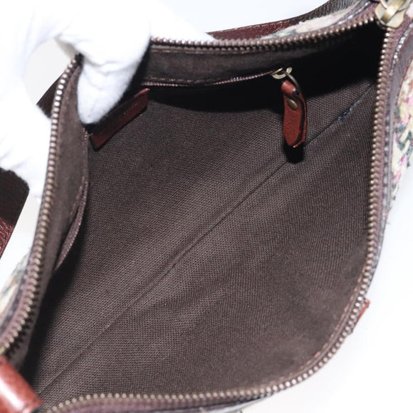 BURBERRY Shoulder Bag Wool Beige Auth BD1264