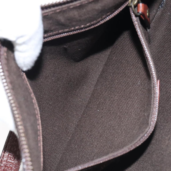 BURBERRY Shoulder Bag Wool Beige Auth BD1264