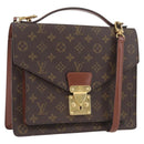 LOUIS VUITTON Monogram Monceau 28 Hand Bag M51185 LV Auth BD1270-1