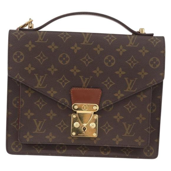 LOUIS VUITTON Monogram Monceau 28 Hand Bag M51185 LV Auth BD1270