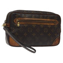 LOUIS VUITTON Monogram Marly Dragonne GM Clutch Bag M51825 LV Auth BD1275-1