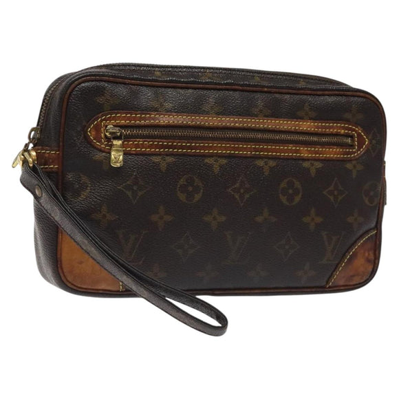 LOUIS VUITTON Monogram Marly Dragonne GM Clutch Bag M51825 LV Auth BD1275