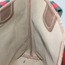 GUCCI GG Supreme Web Sherry Line Bag PVC Beige Green Red 39 02 003 Auth BD1278-20