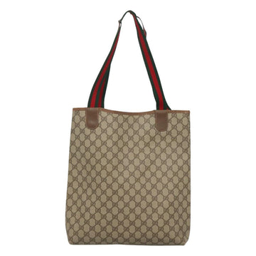 GUCCI GG Supreme Web Sherry Line Bag PVC Beige Green Red 39 02 003 Auth BD1278 - 0