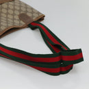GUCCI GG Supreme Web Sherry Line Bag PVC Beige Green Red 39 02 003 Auth BD1278-7