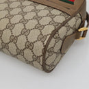 GUCCI GG Supreme Web Sherry Line Bag PVC Beige Gold 56 02 087 Auth BD1279-10
