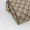 GUCCI GG Supreme Web Sherry Line Bag PVC Beige Gold 56 02 087 Auth BD1279-13