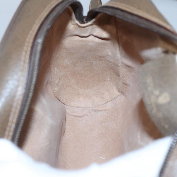 GUCCI GG Supreme Web Sherry Line Bag PVC Beige Gold 56 02 087 Auth BD1279