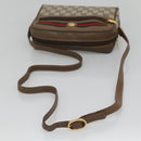 GUCCI GG Supreme Web Sherry Line Bag PVC Beige Gold 56 02 087 Auth BD1279-7