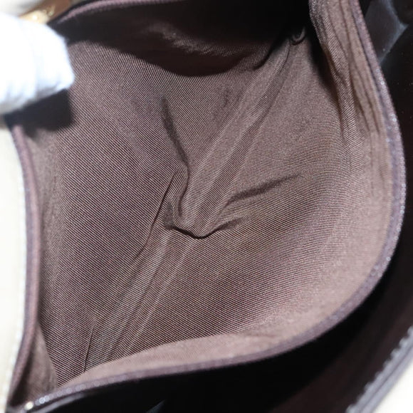 BALLY Shoulder Bag Leather Beige Auth BD1284