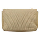 BALLY Shoulder Bag Leather Beige Auth BD1284-2