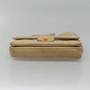 BALLY Shoulder Bag Leather Beige Auth BD1284-5