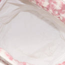 Christian Dior Pile Trotter Hand Bag Pink White Auth BD1288-12
