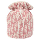 Christian Dior Pile Trotter Hand Bag Pink White Auth BD1288-13