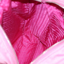 PRADA Shoulder Bag Nylon Pink Silver Auth BD1291-20