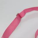 PRADA Shoulder Bag Nylon Pink Silver Auth BD1291-8