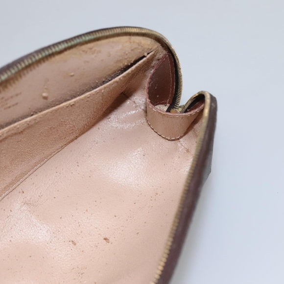 LOUIS VUITTON Monogram Trousse Demi Ronde Cosmetic Pouch M47520 LV Auth BD1294