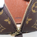 LOUIS VUITTON Monogram Trousse Demi Ronde Cosmetic Pouch M47520 LV Auth BD1294-12