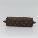 LOUIS VUITTON Monogram Trousse Demi Ronde Cosmetic Pouch M47520 LV Auth BD1294-6