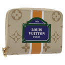 LOUIS VUITTON Monogram Monopanam Zippy Coin Purse Beige M82691 LV Auth BD1311AM-1