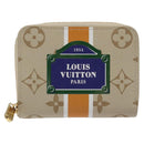 LOUIS VUITTON Monogram Monopanam Zippy Coin Purse Beige M82691 LV Auth BD1311AM-13