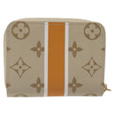 LOUIS VUITTON Monogram Monopanam Zippy Coin Purse Beige M82691 LV Auth BD1311AM-2