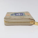 LOUIS VUITTON Monogram Monopanam Zippy Coin Purse Beige M82691 LV Auth BD1311AM-4