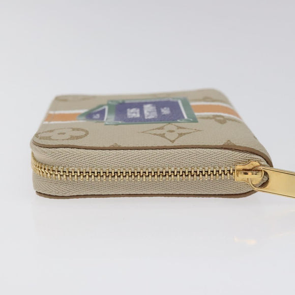 LOUIS VUITTON Monogram Monopanam Zippy Coin Purse Beige M82691 LV Auth BD1311AM