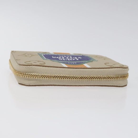 LOUIS VUITTON Monogram Monopanam Zippy Coin Purse Beige M82691 LV Auth BD1311AM