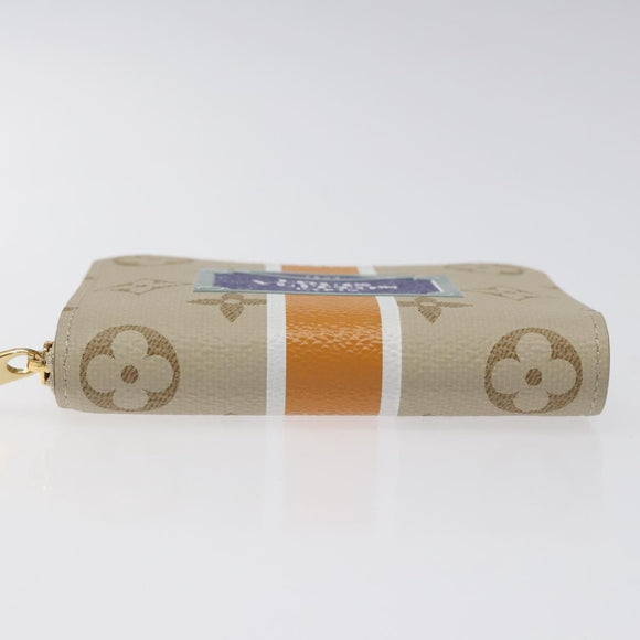 LOUIS VUITTON Monogram Monopanam Zippy Coin Purse Beige M82691 LV Auth BD1311AM